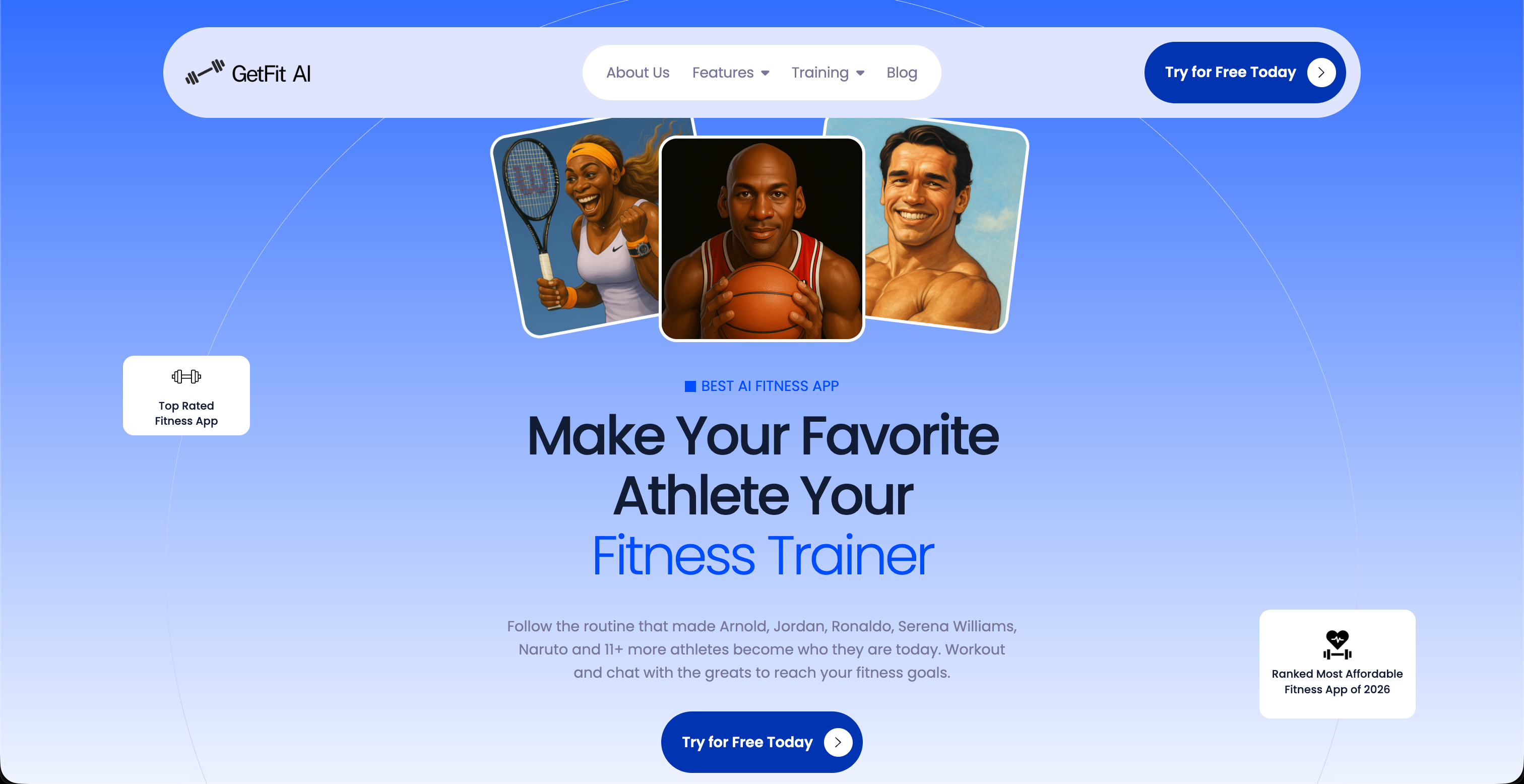GetFit AI - MyFitnessPal Alternative - Best AI Fitness Trainer App